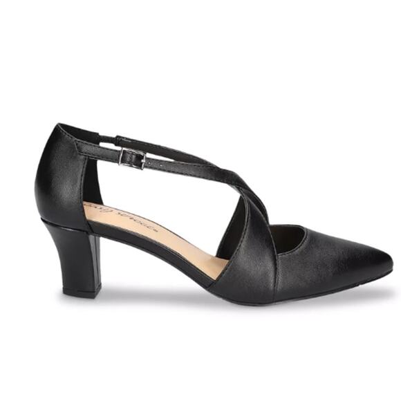 Easy Street Elegance Black Leather Heel New in Box Size 8 - Picture 4 of 10